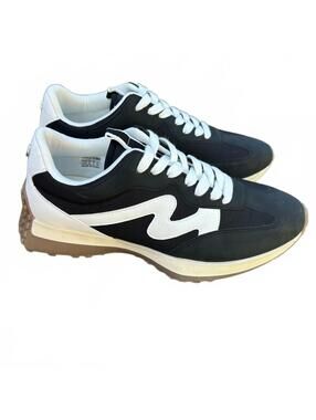 Project Cloud Lecco Black & White Fashion Sneakers Upper Anti-Slip | Size 11